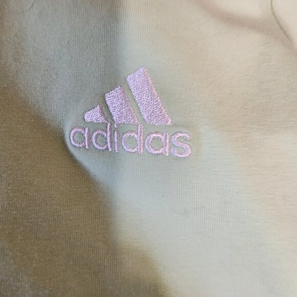 Adidas Women's 3-stripes Baby Tee NWT Green Large - Picture 7 of 11